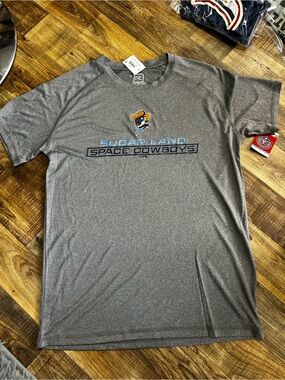 Pro Edge Sugar Land Space Cowboys Gray Short Sleeve Logo Tee
